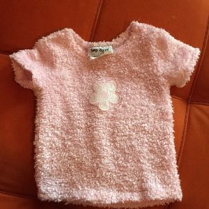 Girls cute pink flower top! Size 4